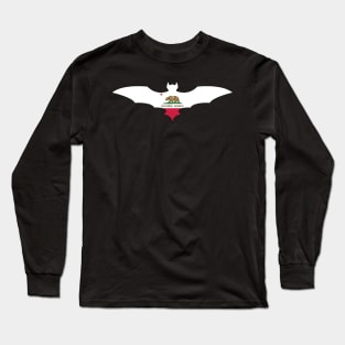 California Bat Flag Long Sleeve T-Shirt